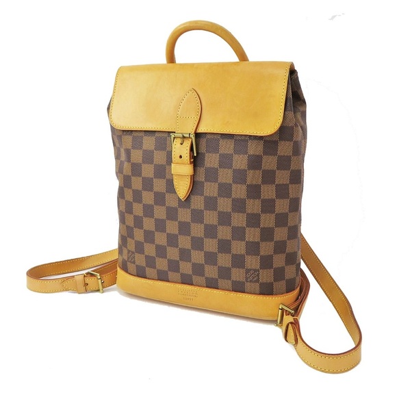 Louis Vuitton Brown and Tan Checkered Backpack - Picture 1 of 14